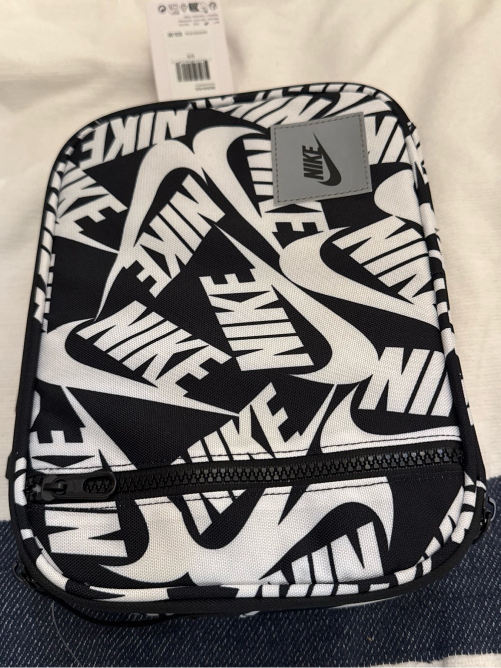 Nike Black & White Logo Toiletry Pouch